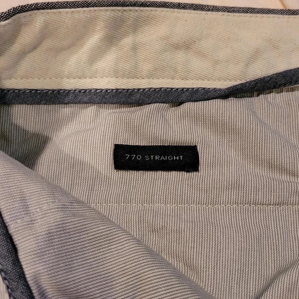 J.Crew 770 Straight Fit Stretch Cotton Pants Men's 33x34 Gray